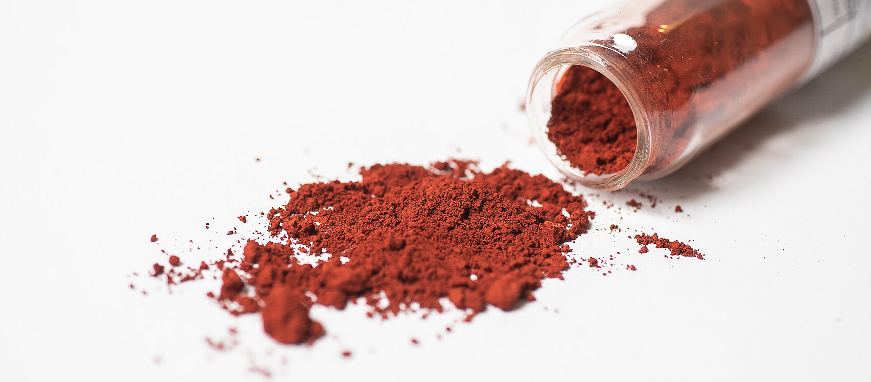 Iron Oxide made in Germany by IBU-tec is Fe2O3 and in nano particles