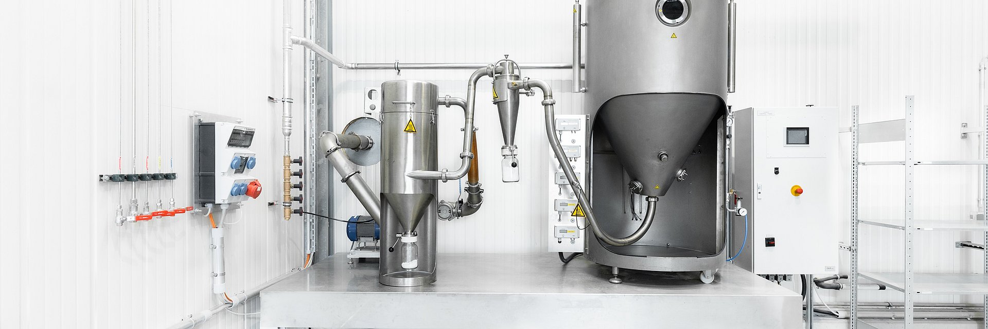 Laboratory-scale spray dryer for trials and product development