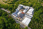 Aerial view of IBU-tec 2019, SME in Weimar Ehringsdorf for thermal processing with rotary kilns