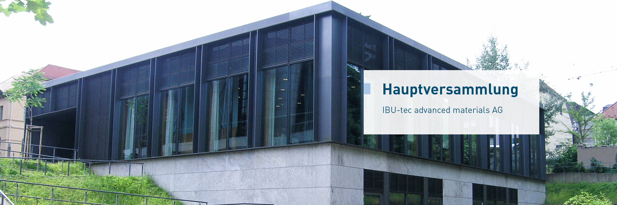 Weimar event hall in Thuringia where the IBU-tec annual grand meeting took place