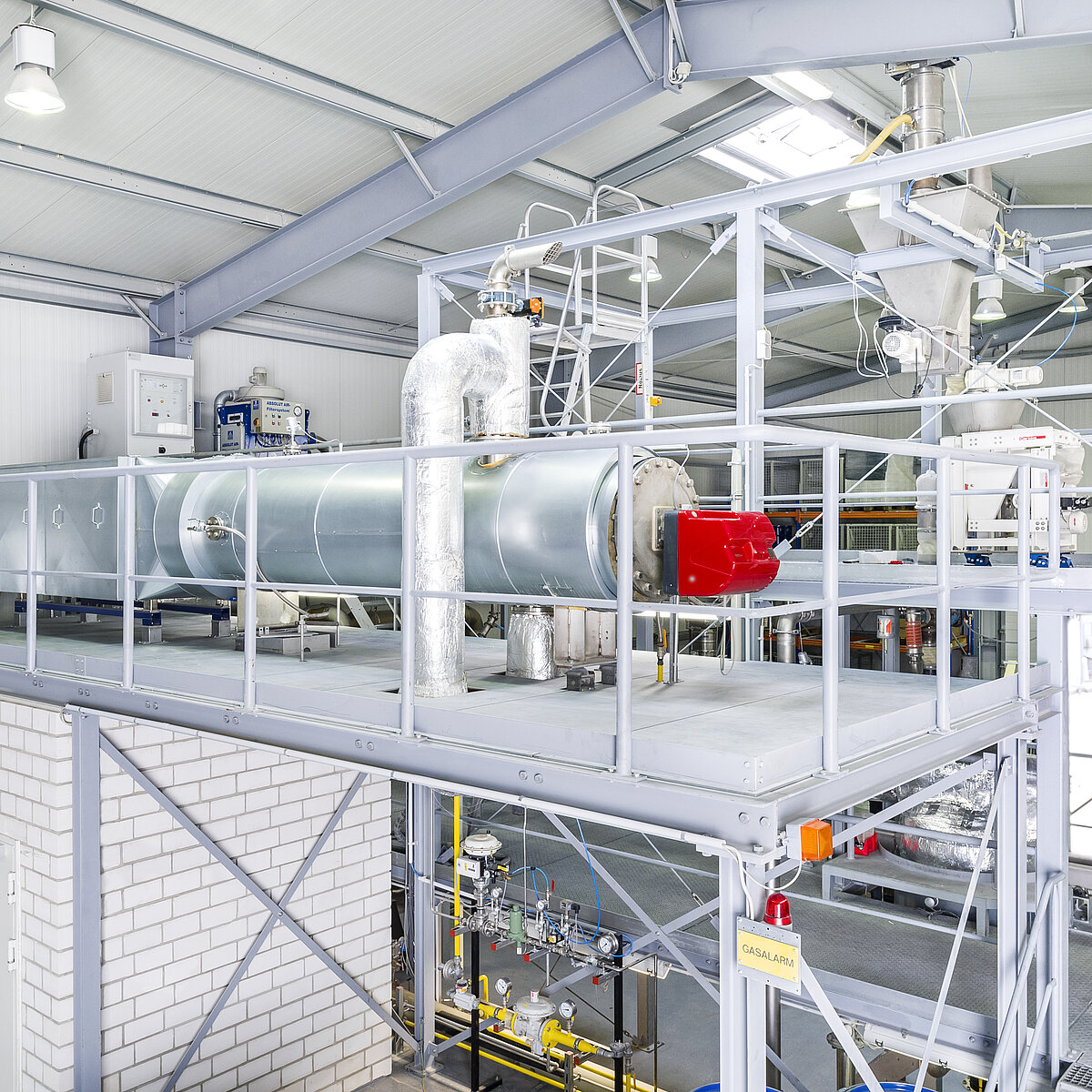 DeNox System for exhaust gas treatment and scrubbing at the IBU-tec plant for ancillary equipment