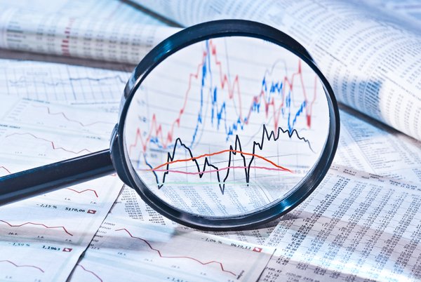 IBU-tec's financial reports from our accounting department: a magnifying loupe with diagrams