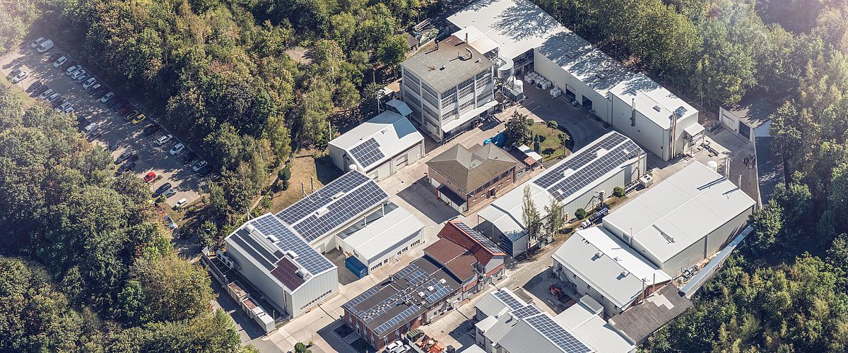 Aerial view of IBU-tec advanced materials AG in 2016, specialist for thermal processing Aerial view of IBU-tec advanced materials AG in 2016, specialist for thermal processing